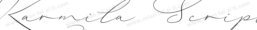 Karmila Script Regul字体转换
